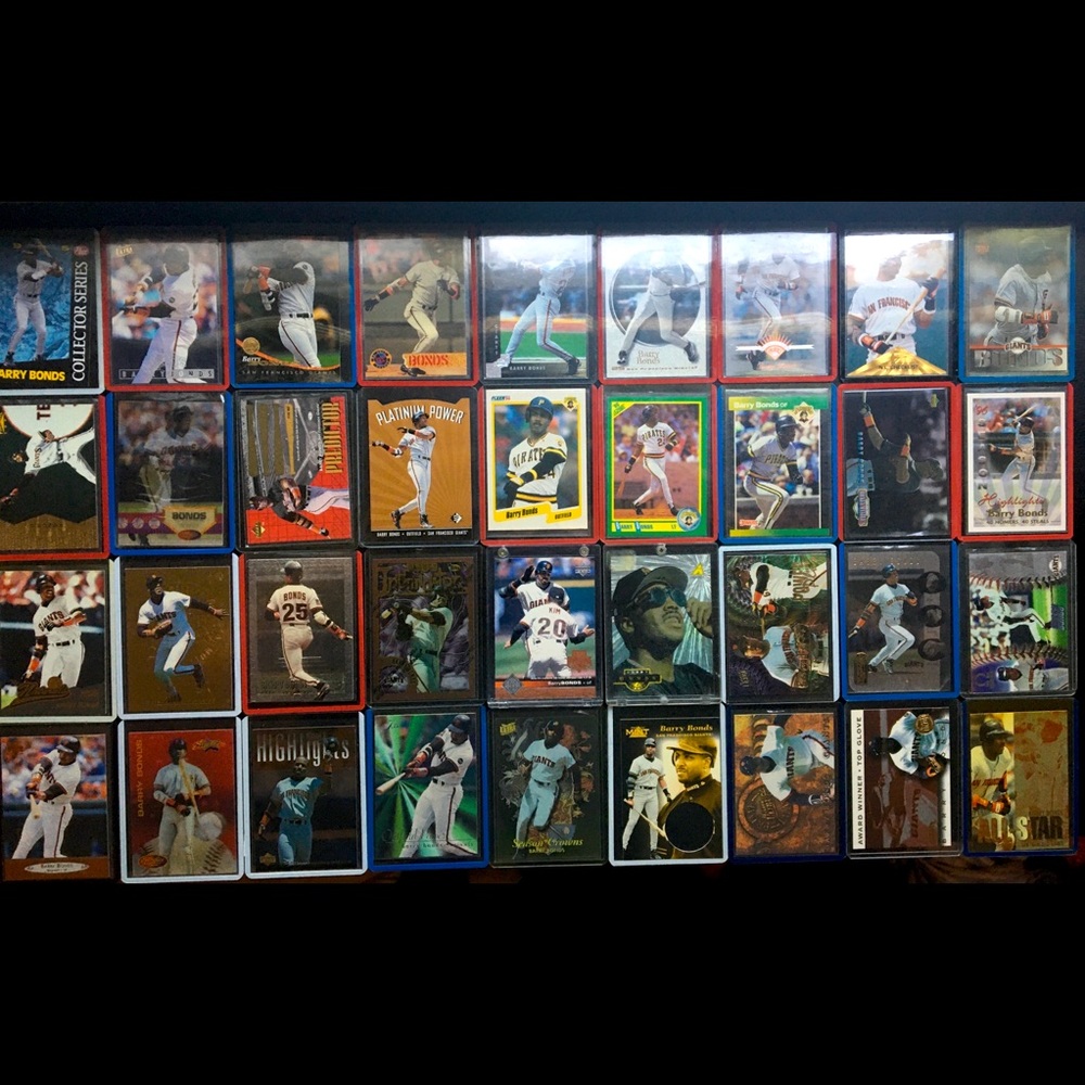 Barry bonds baseball cards